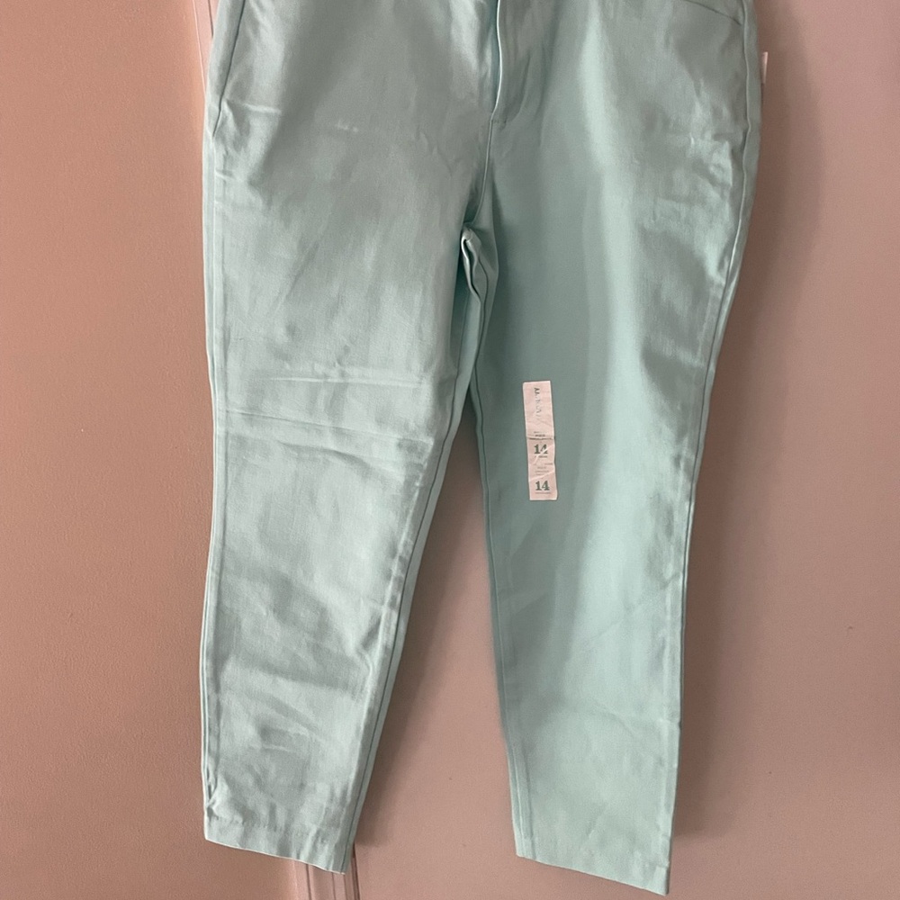 Old Navy Mid-Rise Pixie Pants in Mint
